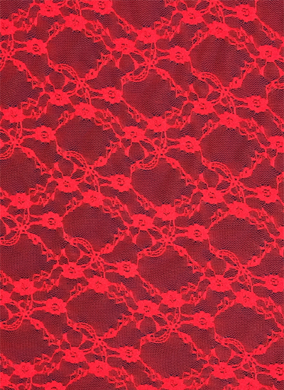 Elastic lace - ROSSO